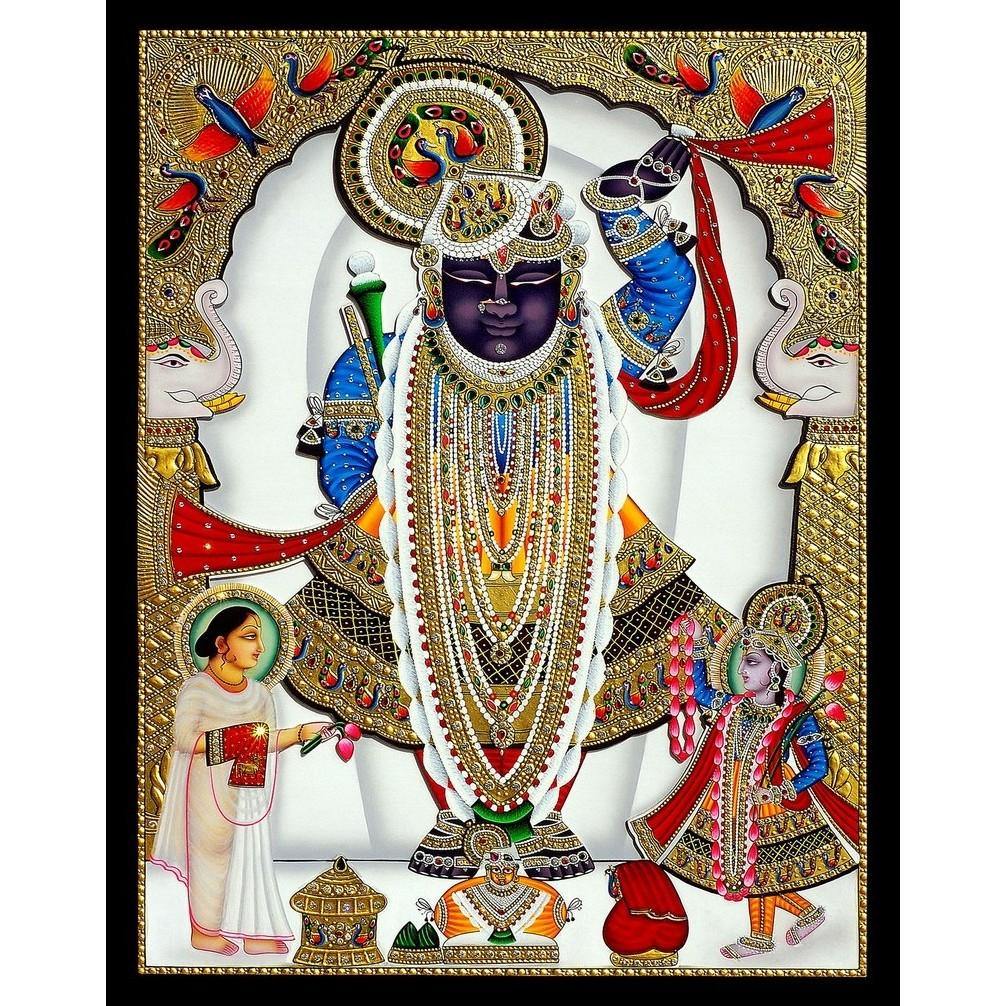 Shreenathji Darshan 4, God Art, Indian Traditional Art, Cultural ...