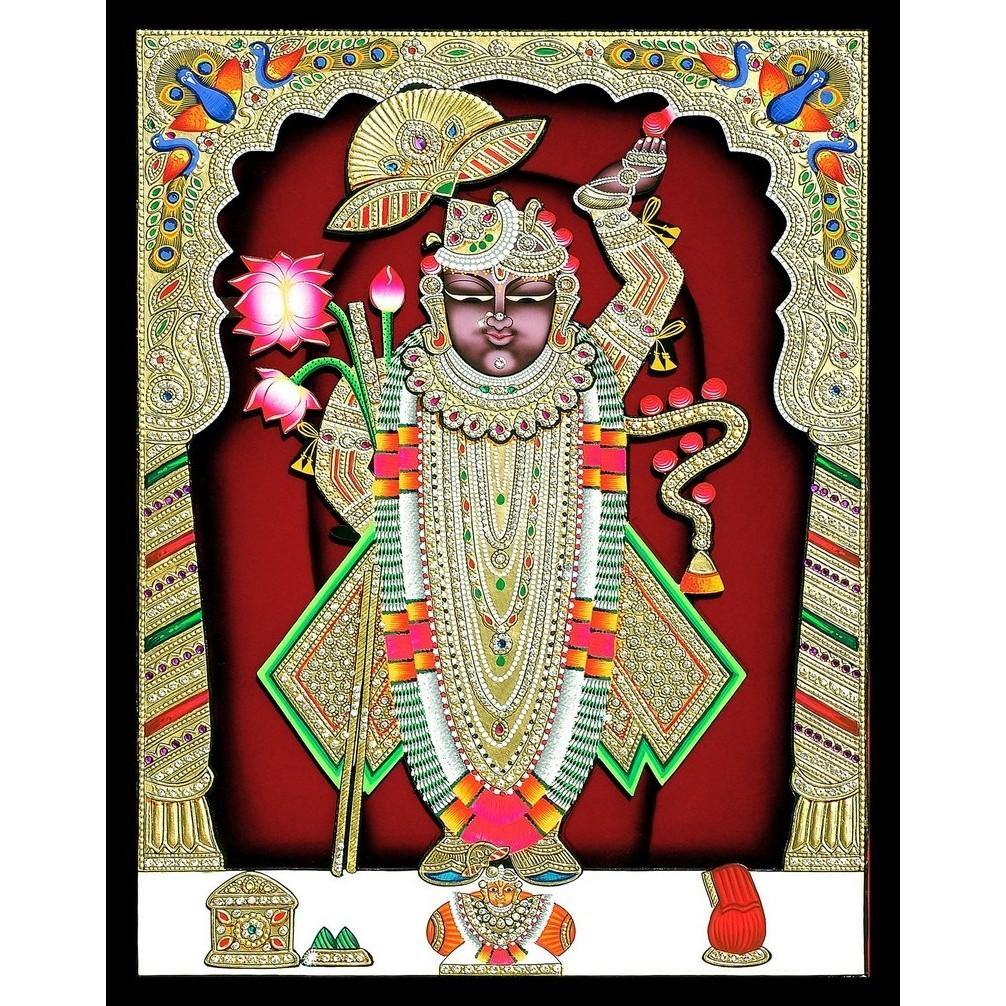 Shreenathji Darshan 3, God Art, Indian Traditional Art, Cultural ...