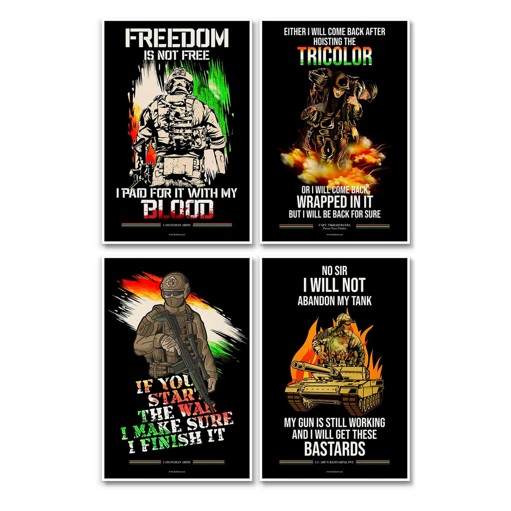 Captain Vikram Batra and Indian army Posters