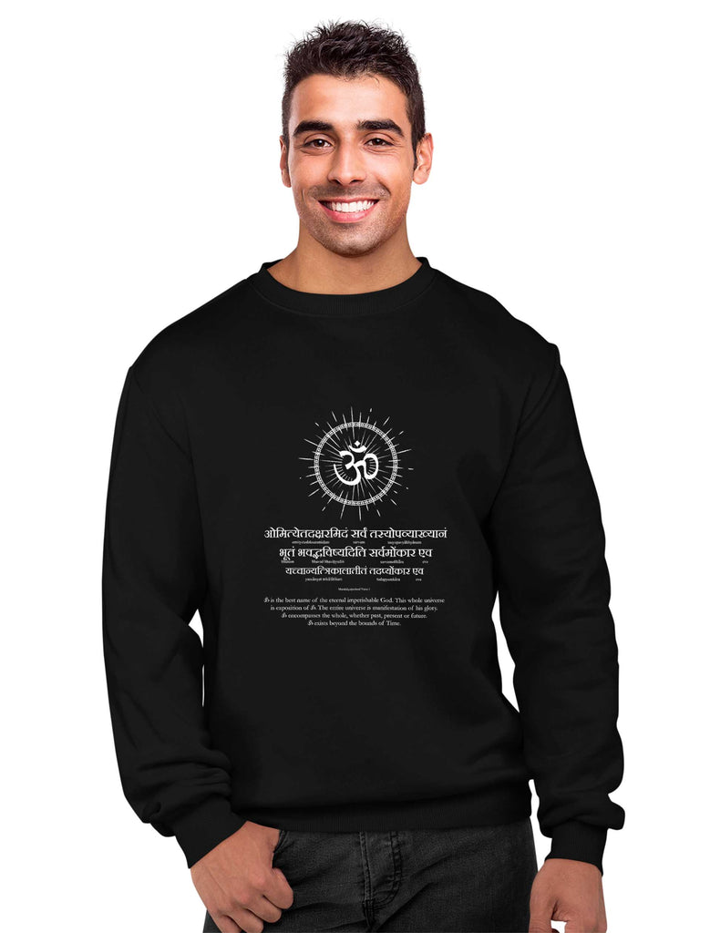 Glory of Aum Sweatshirt, Sanskrit Sweatshirt, Sanjeev Newar®