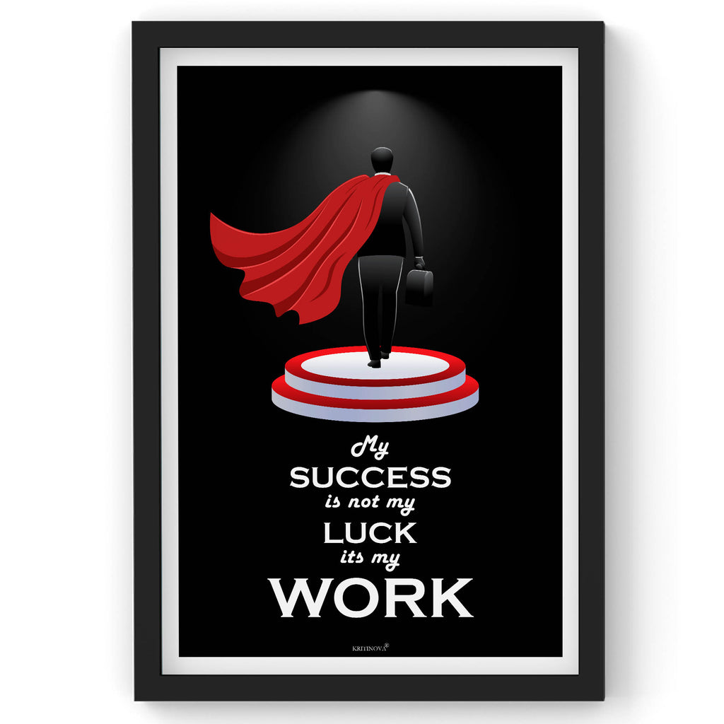 My Success Is, Inspirational Quote Wall Art, Success Quote, Motivational Quote Poster