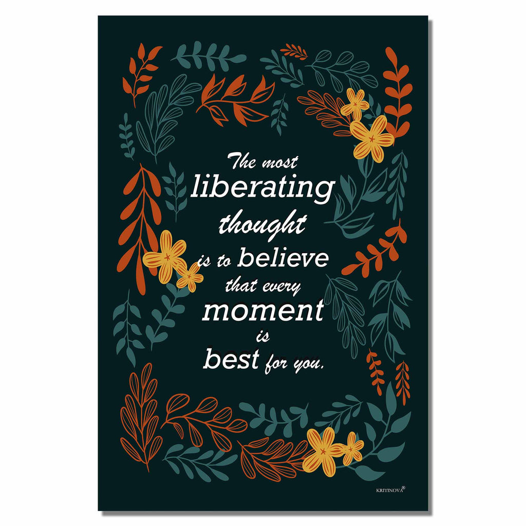 The most liberating thought, Inspirational Quote Wall Art, Success Quote, Motivational Quote Poster