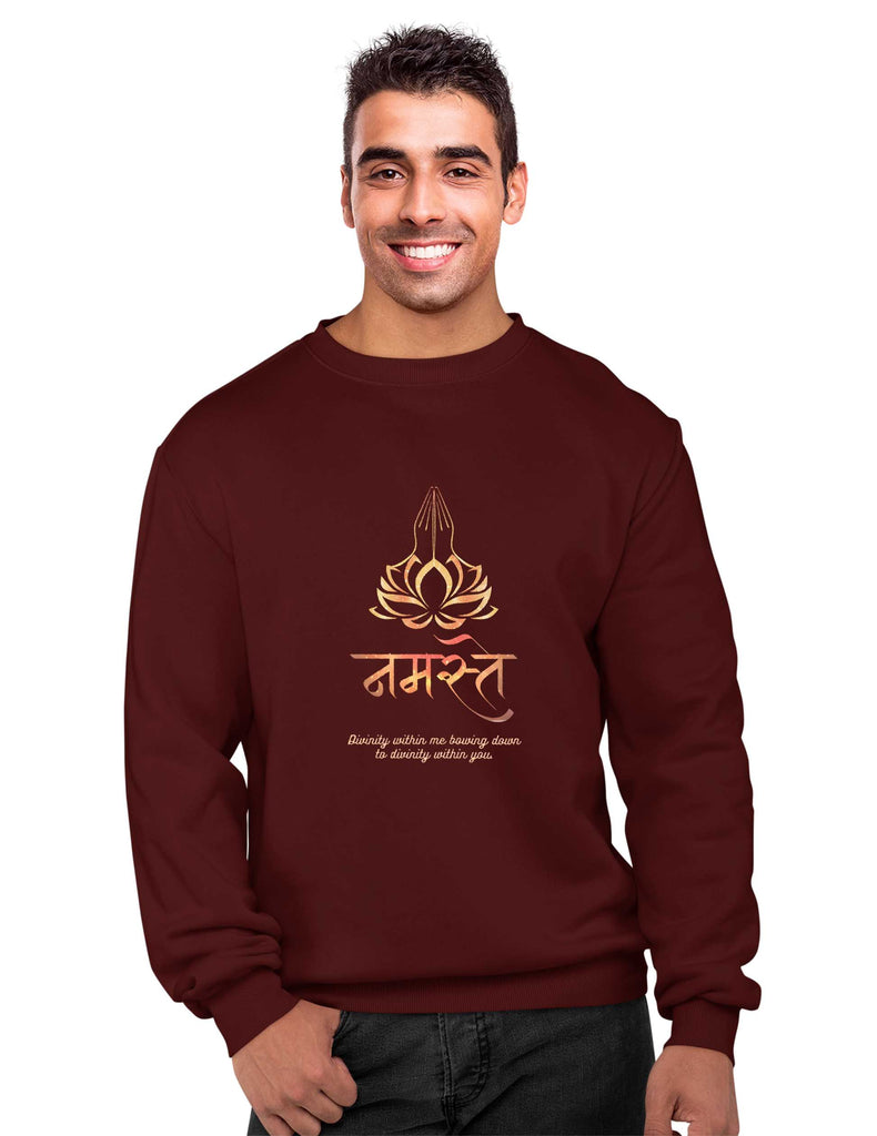 Namaste Sweatshirt, Sanskrit Sweatshirt, Sanjeev Newar®
