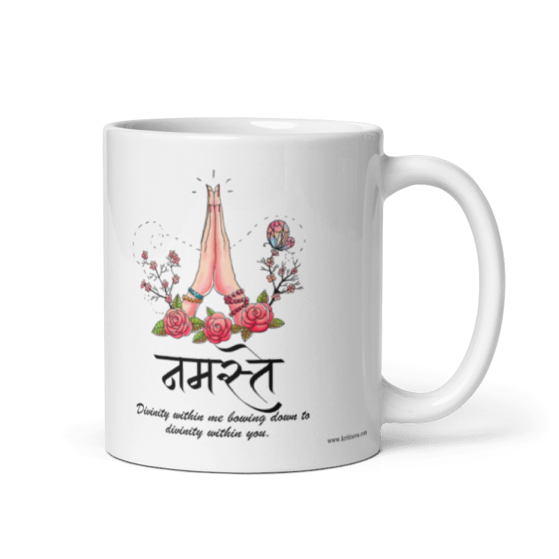 Namaste, Sanskrit Mug, Sanskrit Quote Mug, 11OZ Mug