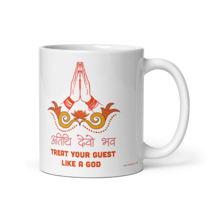 Atithi devo Bhava, Sanskrit Mug, Sanskrit Quote Mug, 11OZ Mug