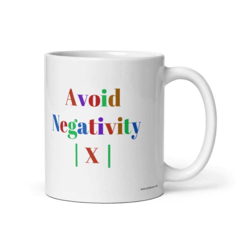 Avoid Negativity, Math Mug