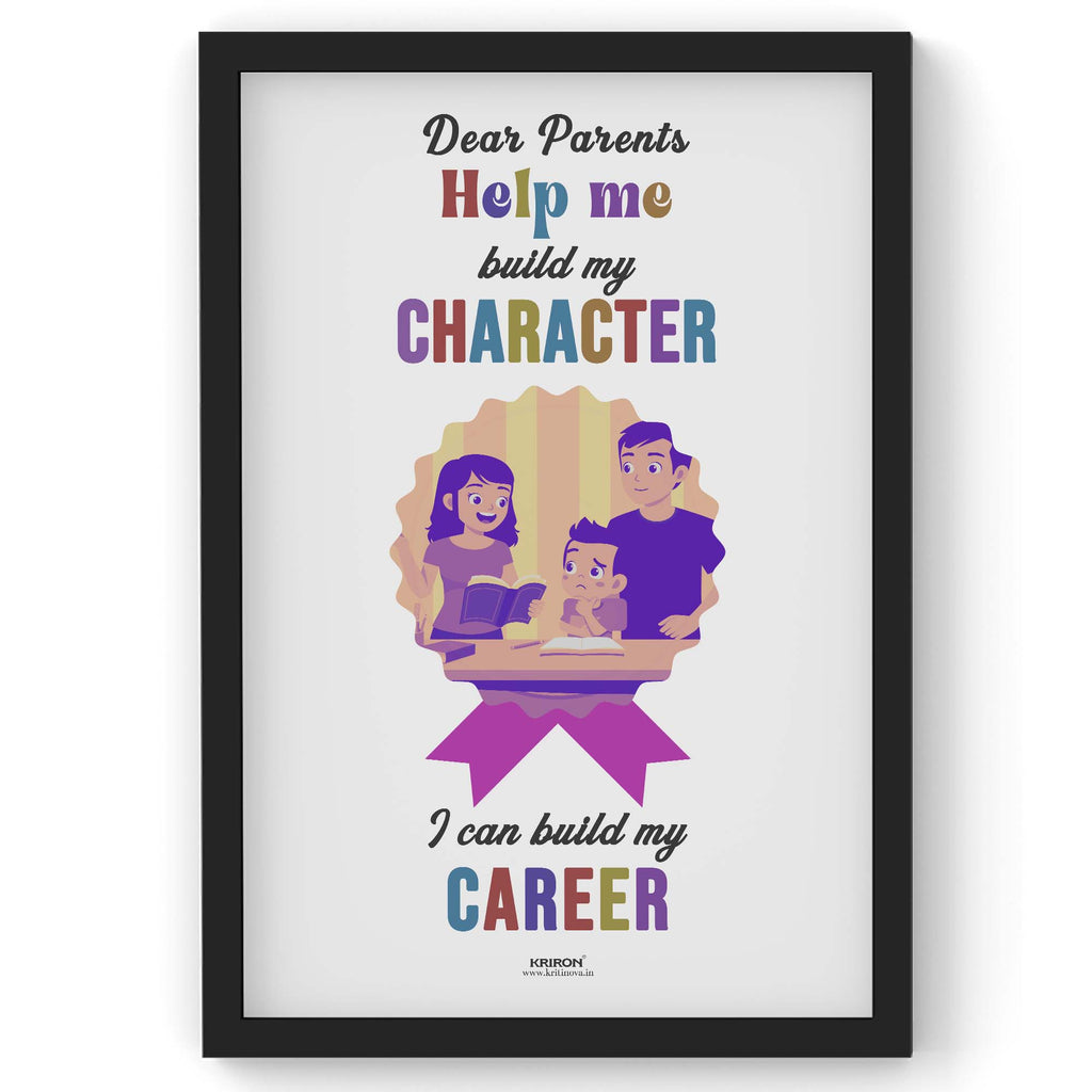 Help me build my Character, Parenting Guide Poster, Parenting Tips, Motherhood Tips, Parenting Quotes, Kids Room Decor