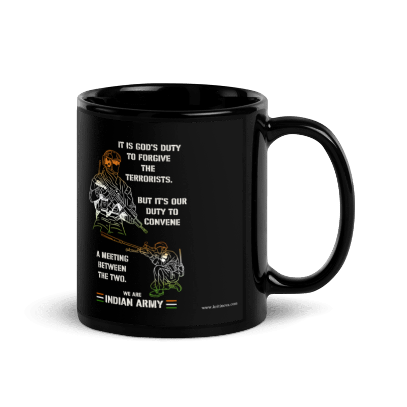 It is God's Duty, Indian Army Mug, Patriotic Mug, Gift for Indian Army