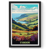 Exmoor National Park wall Art, United Kingdom Travel Print, Vintage Travel Poster, Country Poster, Country Print