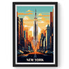 New York City wall Art, USA Travel Print, Vintage Travel Poster, Country Poster, Country Print