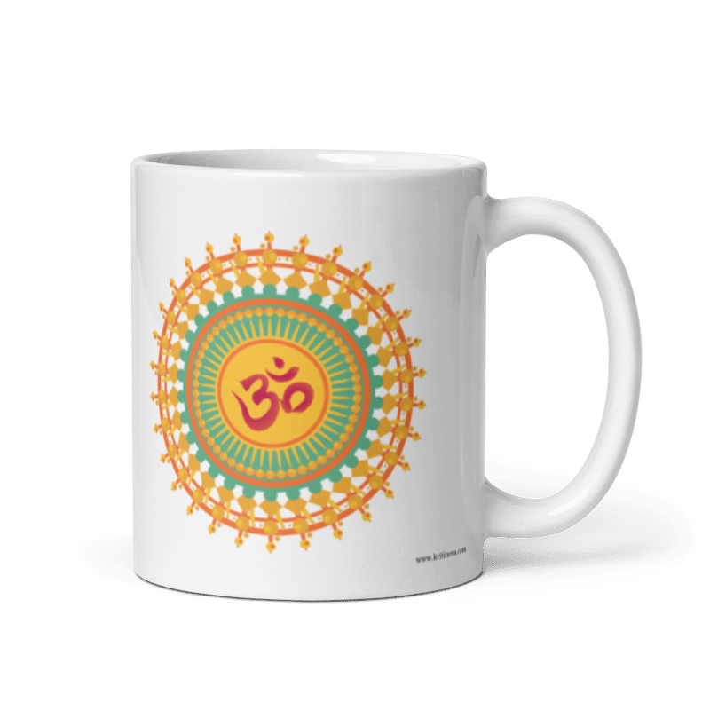 AUM Design 2, Sanskrit Mug, Sanskrit Quote Mug, 11OZ Mug