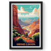Grand Canyon National Park wall Art, USA Travel Print, Vintage Travel Poster, Country Poster, Country Print