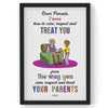 I learn how to Care, Parenting Guide Poster, Parenting Tips, Motherhood Tips, Parenting Quotes, Kids Room Decor