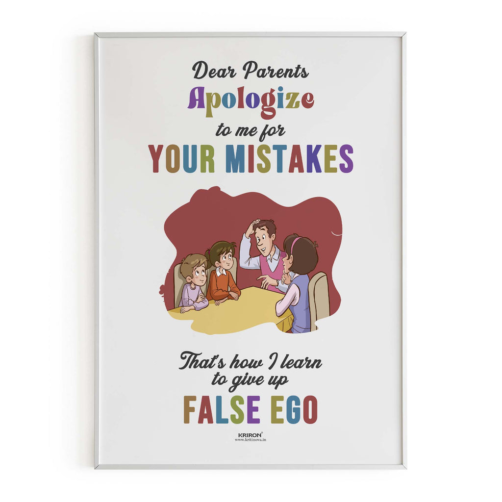 Apologise to me.., Parenting Guide Poster, Parenting Tips, Motherhood Tips, Parenting Quotes, Kids Room Decor