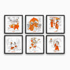 Pack of 6 Ramayana Wall art, 6 Kands of Ramayana, Shri Ram wall art