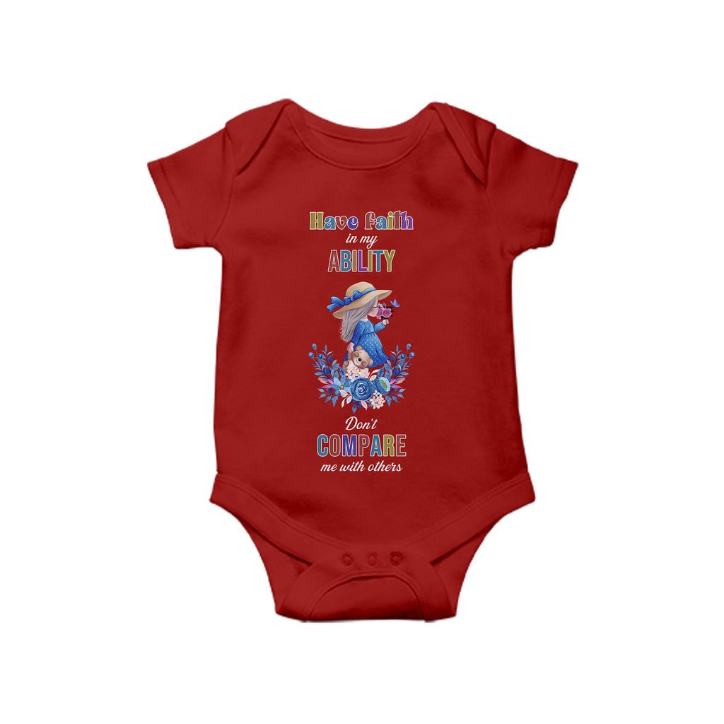 Have Faith in my, Baby One Piece, Funny Baby Romper, Baby Romper
