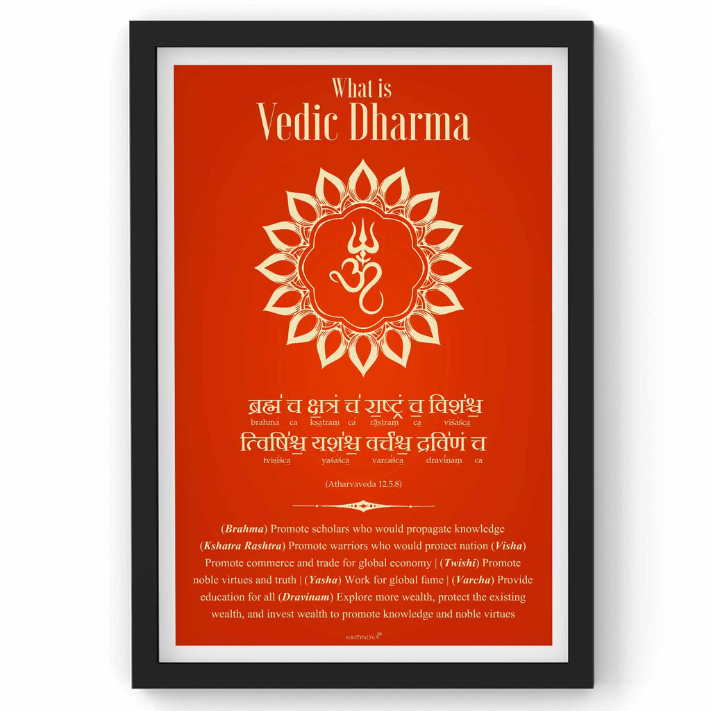 What is Dharma - 2, Definition of Dharma, Atharvaveda Mantra, Inspiring Sanskrit Verse, Sanskrit Teacher Gift, Sanskrit Art, Sanskrit Poster