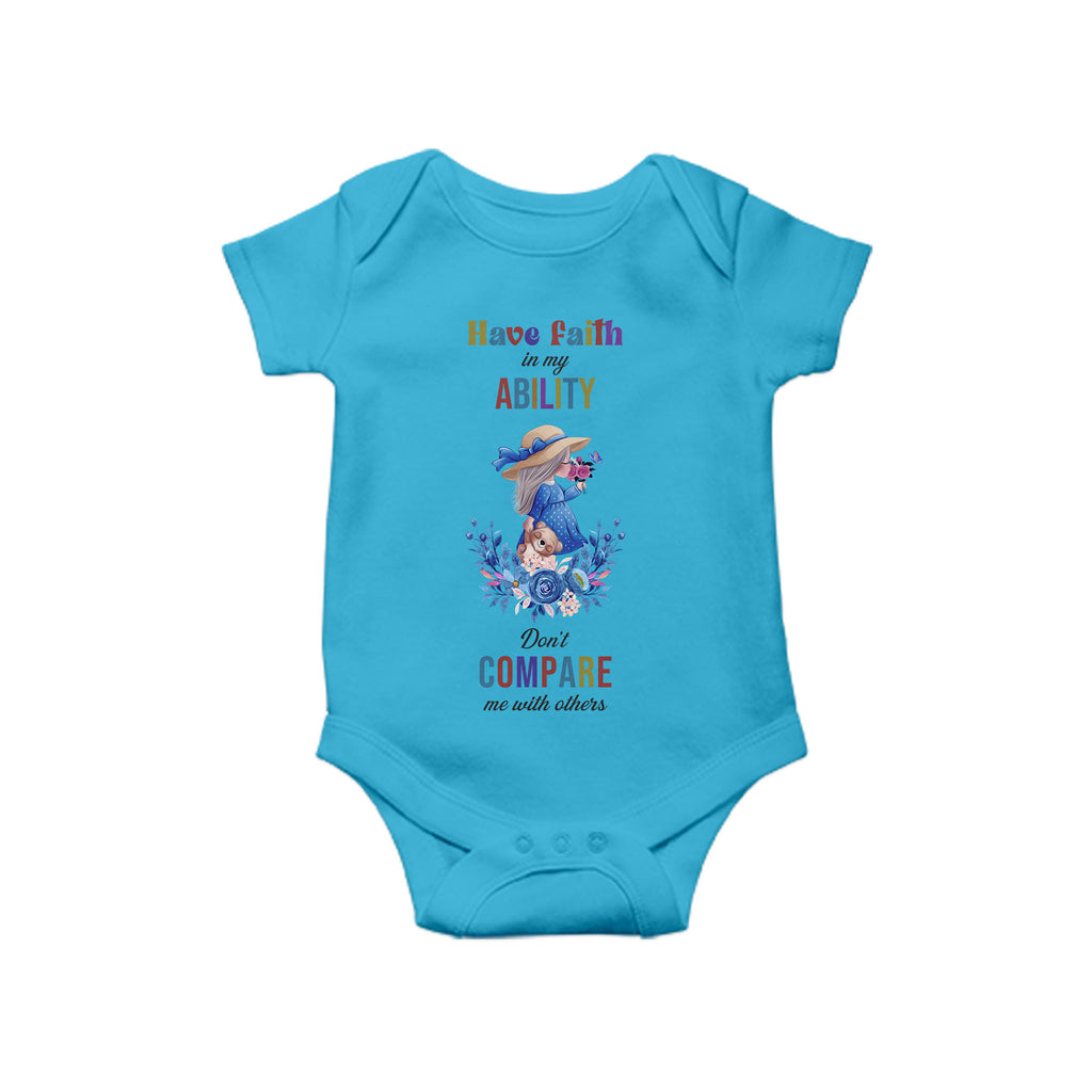 Have Faith in my, Baby One Piece, Funny Baby Romper, Baby Romper