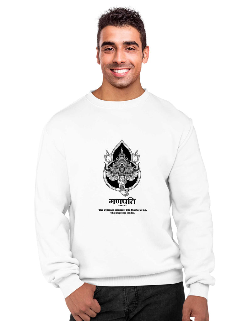 Lord Ganesha Sweatshirt, Sanskrit Sweatshirt, Sanjeev Newar®