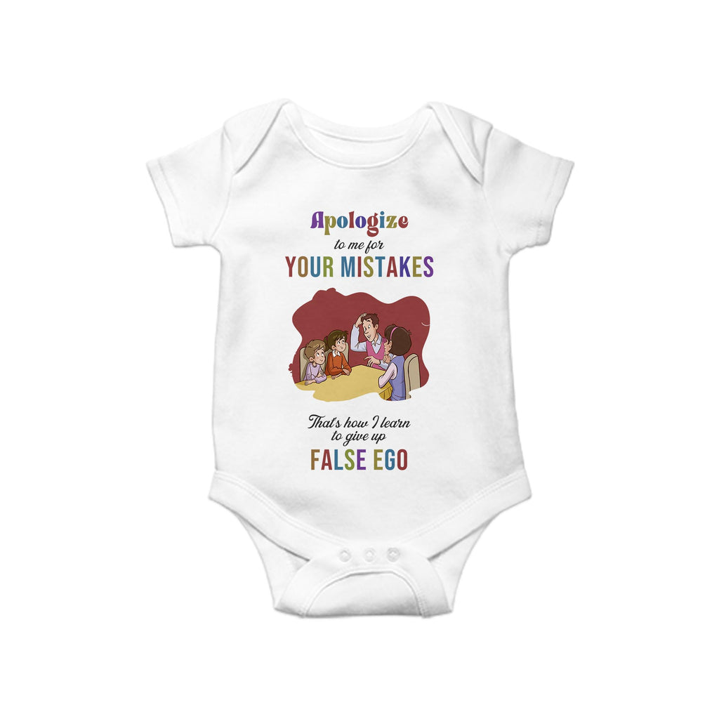 Apologize to me, Baby One Piece, Funny Baby Romper, Baby Romper