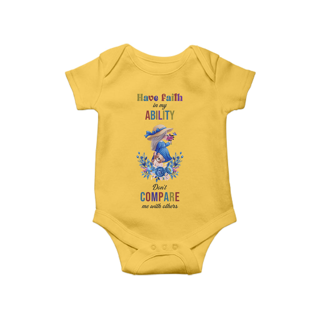 Have Faith in my, Baby One Piece, Funny Baby Romper, Baby Romper