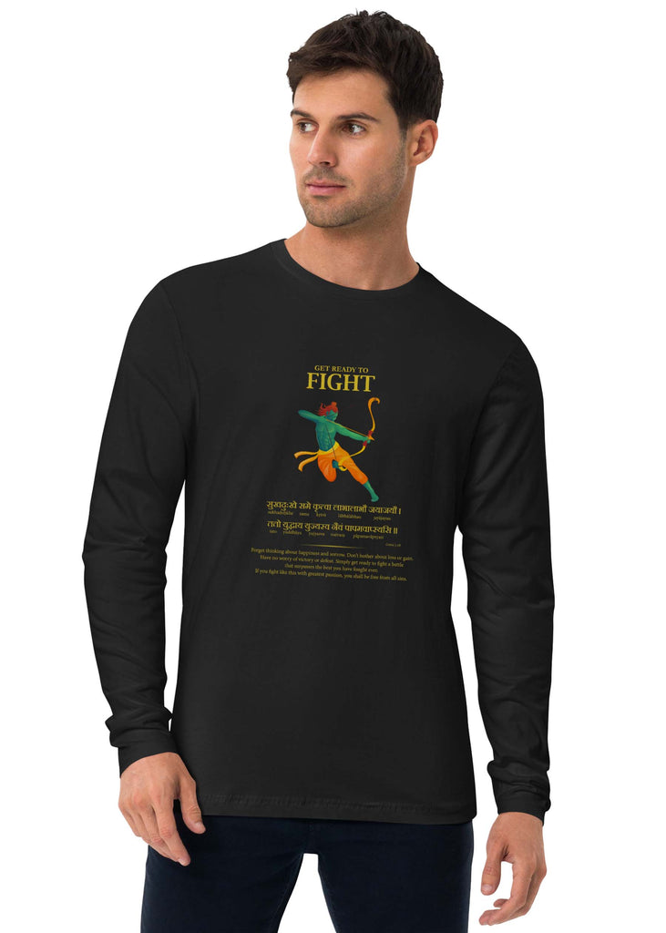 Get Ready to Fight, Sanskrit Full Sleeve T-shirt, Sanjeev Newar®