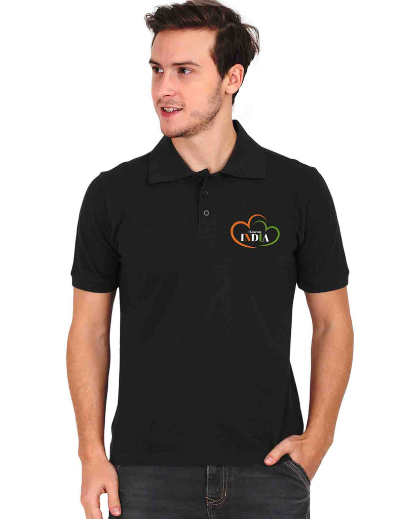 I Love my India Polo Tshirt, Patriotic T-shirt. Indian Flag T-shirt, Gift for Indian, Nationalist Gift, Gift for Soldier