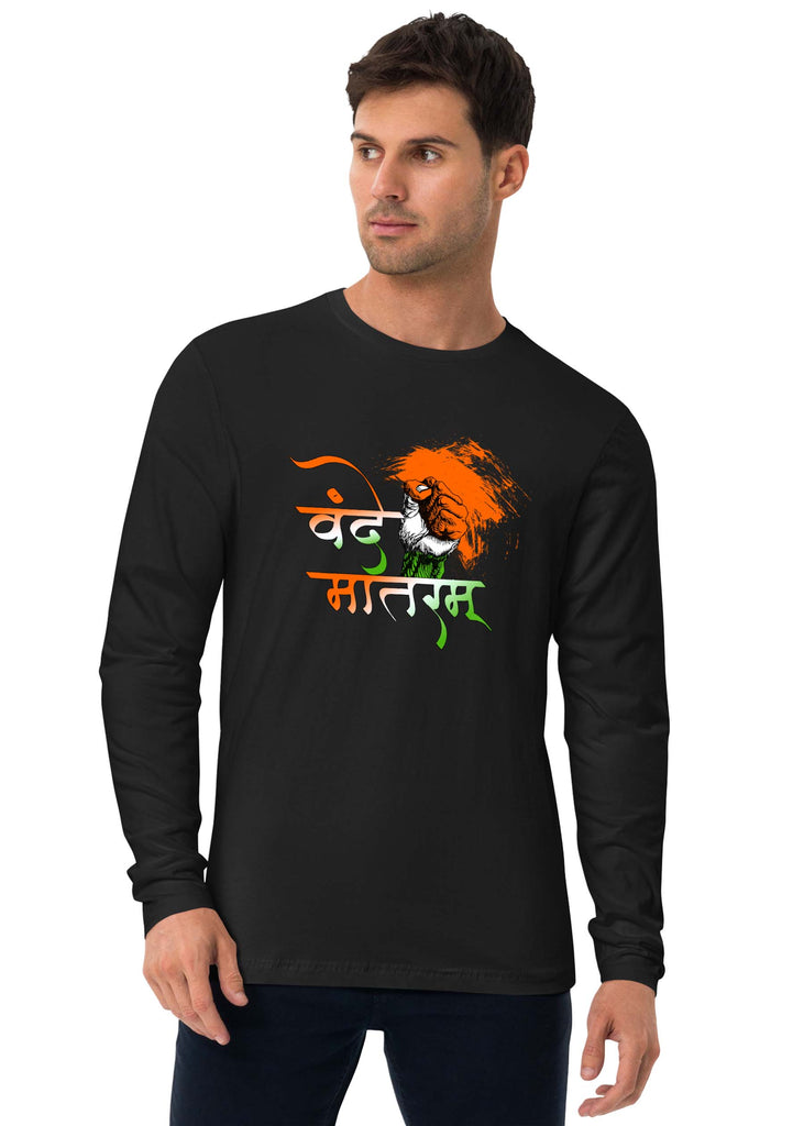 Vande Mataram, Sanskrit Full Sleeve T-shirt, Sanjeev Newar®