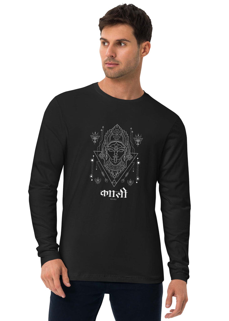 Maa Kaali, Sanskrit Full Sleeve T-shirt, Sanjeev Newar®