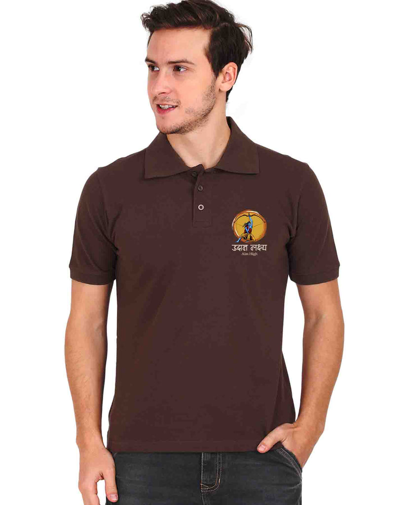 Aim High | Polo T-shirt, Sanskrit T-shirt, Sanjeev Newar®