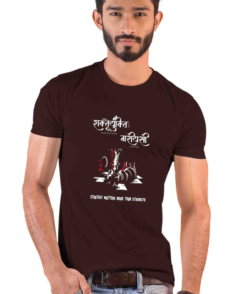 Strategy Matters More, Sanskrit T-shirt, Sanjeev Newar®