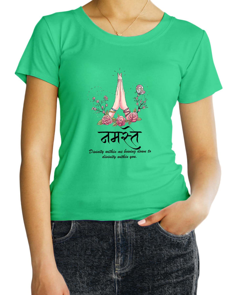 Namaste, Sanskrit T-shirt, Sanjeev Newar®