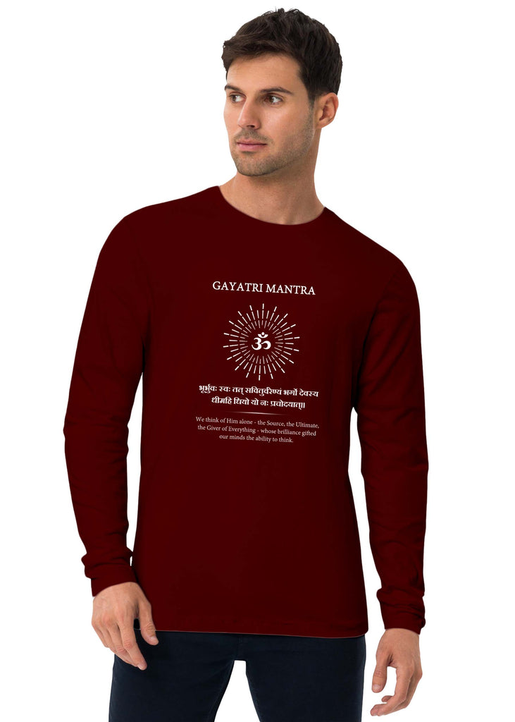 Gayatri Mantra Full Sleeve T-shirt, Sanskrit Full Sleeve T-shirt, Sanjeev Newar®