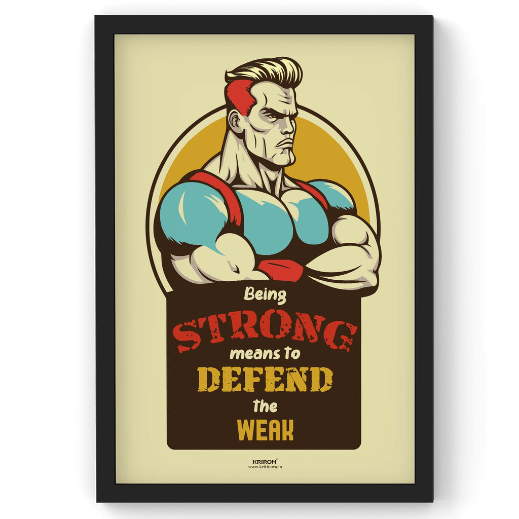 Being Strong, Inspirational Quote Wall Art, Success Quote, Motivational Quote Poster