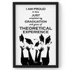 Graduated with all, Inspirational Quote Wall Art, Success Quote, Motivational Quote Poster