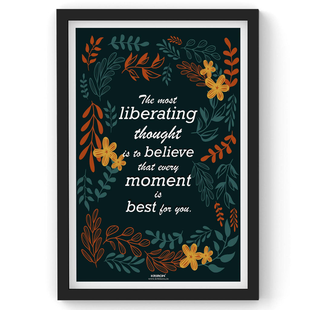 The most liberating thought, Inspirational Quote Wall Art, Success Quote, Motivational Quote Poster