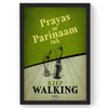 Keep Walking - Prayas Se Parinaam tak, Inspirational Quote Wall Art, Success Quote, Motivational Quote Poster