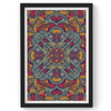 Colorful Floral Mandala | Framed