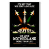 We Love Motherland Quote Poster, Indian Army Poster, Armed Forces, Bravehearts, Aazadi Ka Amrit Mahotsav Poster, Gift for Soldiers, Gift for Veterans