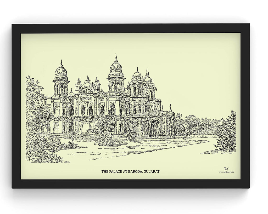Palace at Baroda, Gujarat | Framed