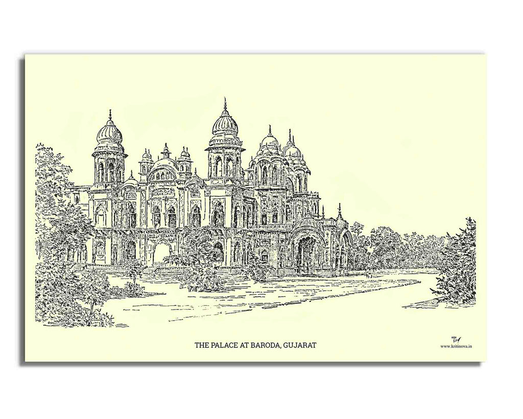 Palace at Baroda, Gujarat | Rolled