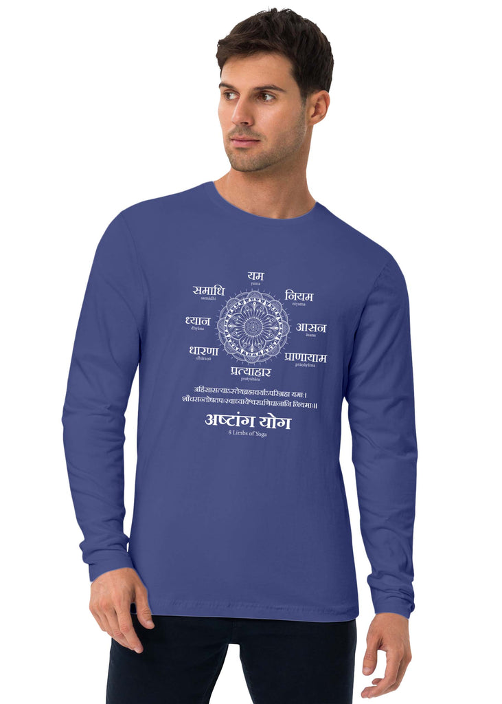Ashtang Yoga, Sanskrit Full Sleeve T-shirt, Sanjeev Newar®