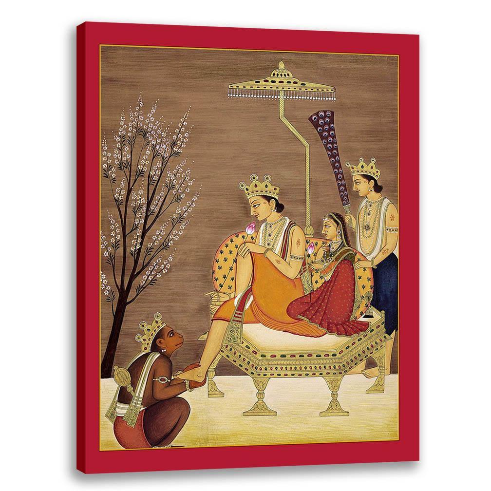 Ram Darbar, Pichwai Art, Indian Traditional Art, Cultural Gift, Tribal Artwork