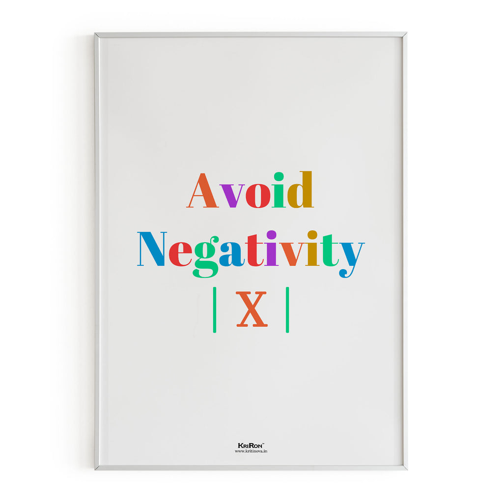 Avoid Negativity, Math Poster, Kids Room Decor, Classroom Decor, Math ...