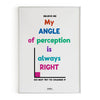 My angle of perception, Math Poster, Kids Room Decor, Funny Math Poser, Classroom Decor, Math Wall Art