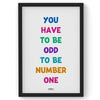You Have to be Odd, Math Poster, Kids Room Decor, Classroom Decor, Math Wall Art