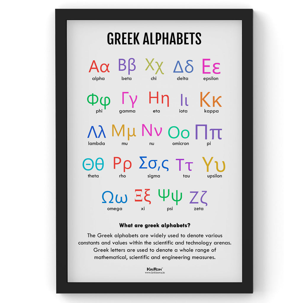 Greek Table Leters Greek Alphabet Letters For Kids