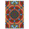 Seamless Red Pattern with Mandala | Rolled