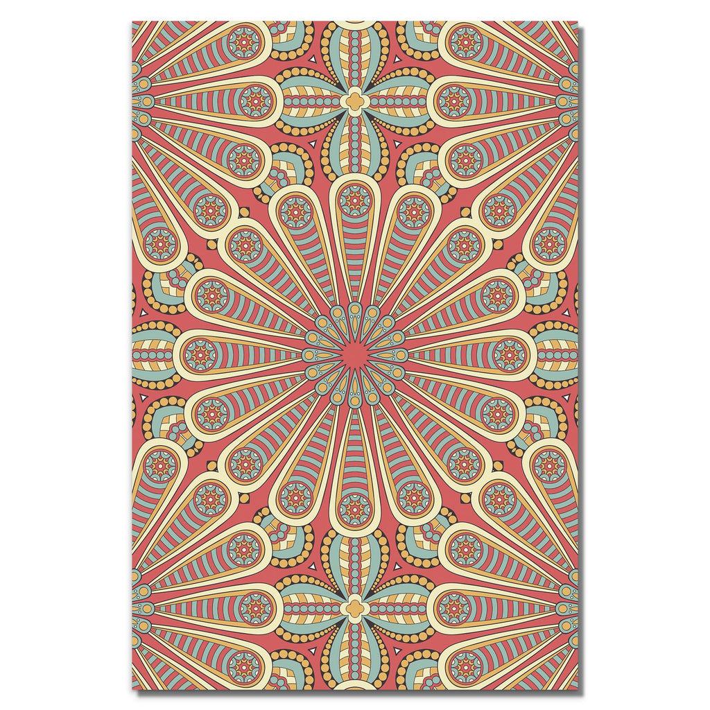 Seamless Golden Pattern with Mandala | Rolled