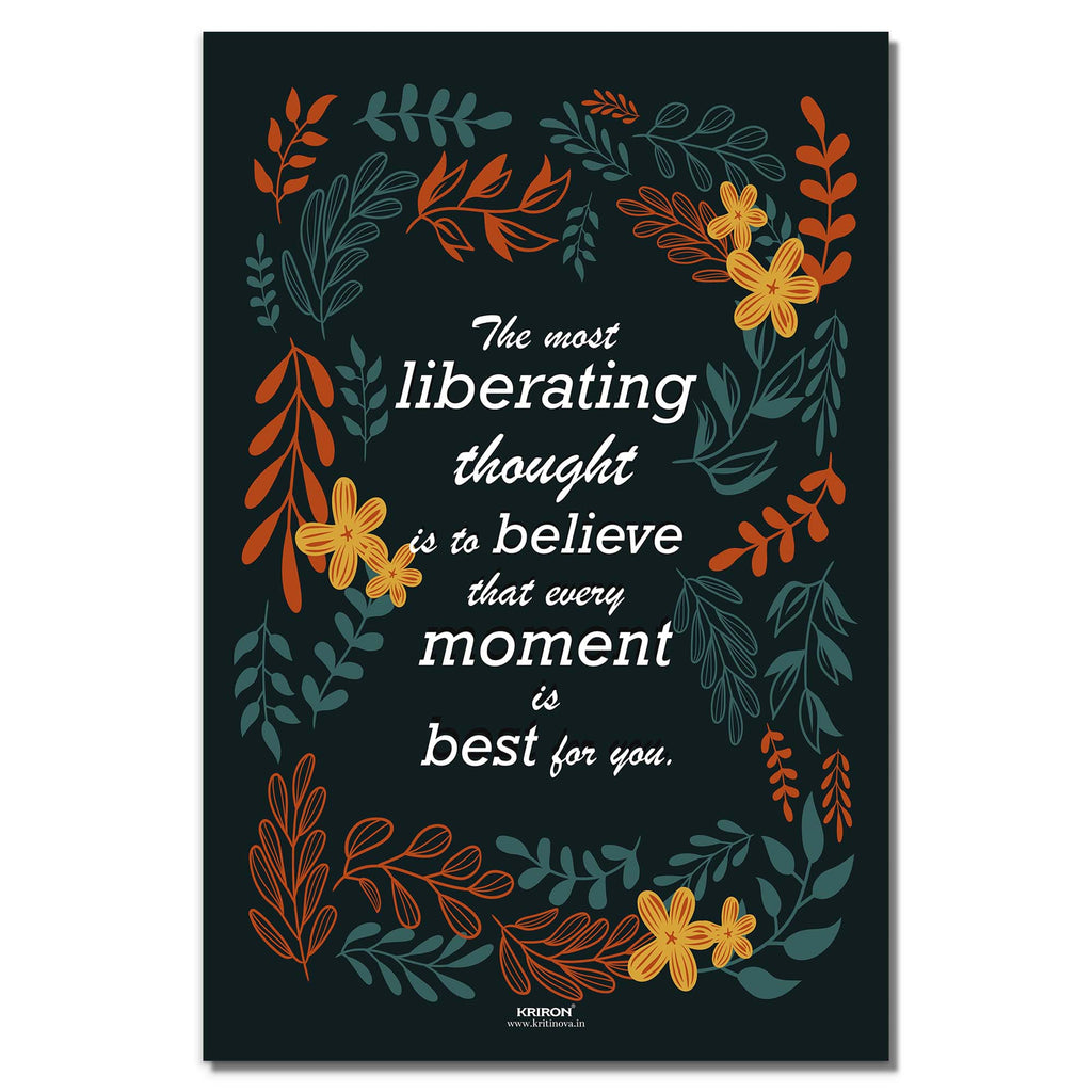 The most liberating thought, Inspirational Quote Wall Art, Success Quote, Motivational Quote Poster